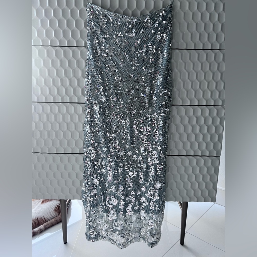 ZARA embellished ankle length skirt